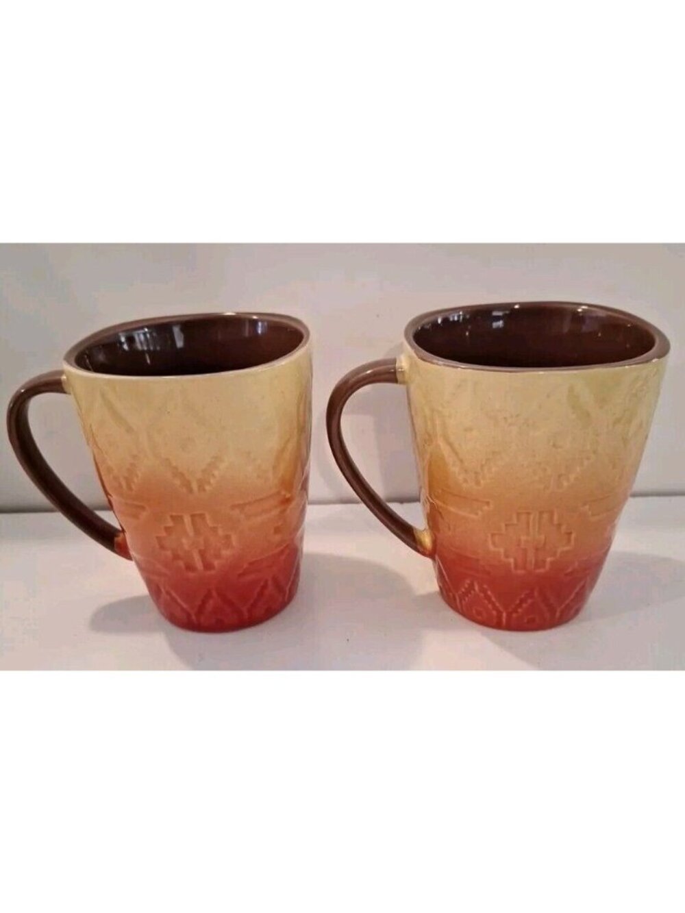Fall Ombre Mug Red Yellow Brown Orange Better Homes Gardens Lot Autumn Southwest